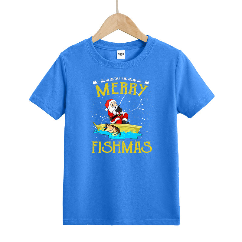 Merry Fishmas Kid's T-Shirts