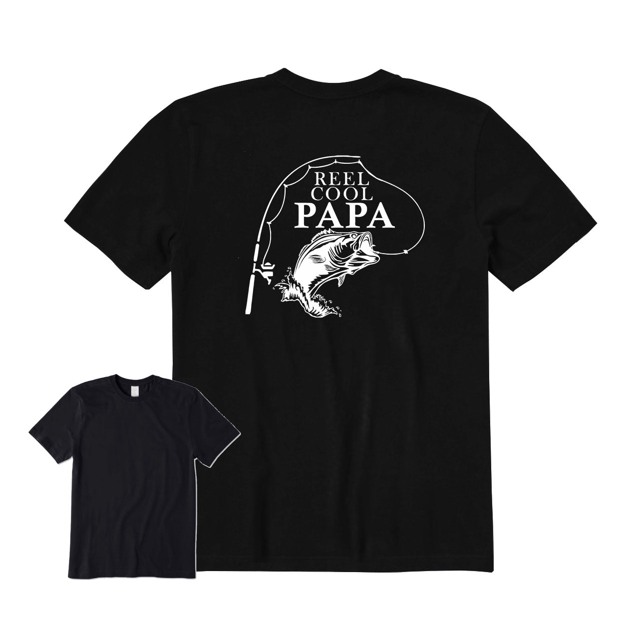 REEL COOL PAPA Back Graphic T-Shirt