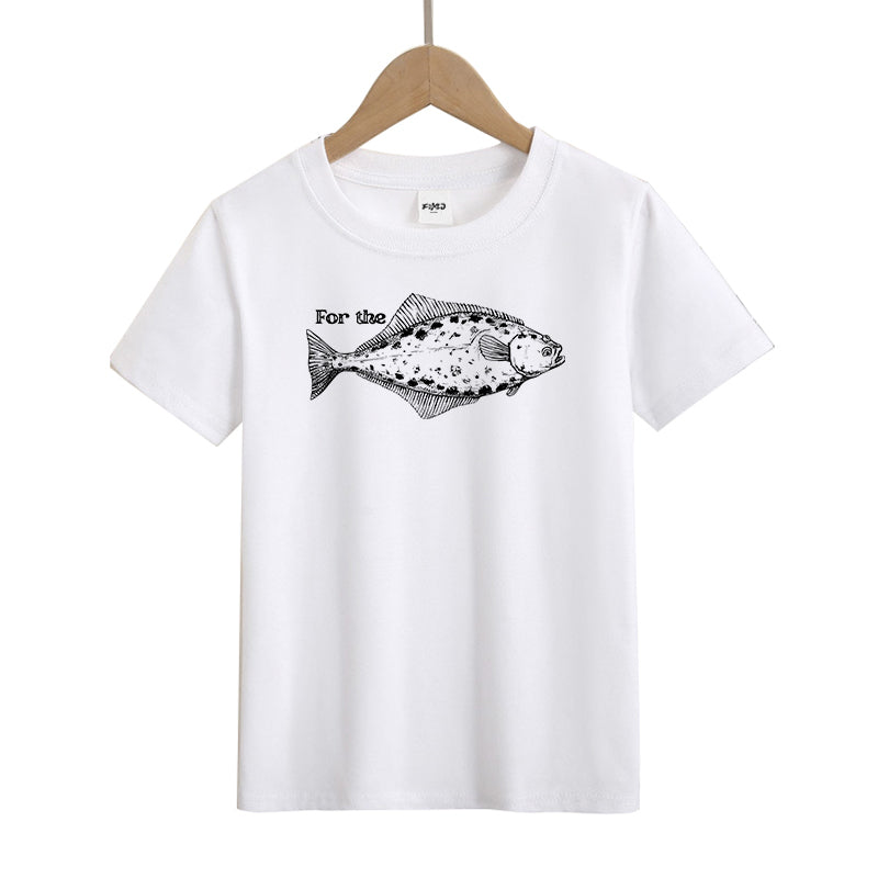 For The Halibut Fish Kids T-Shirt