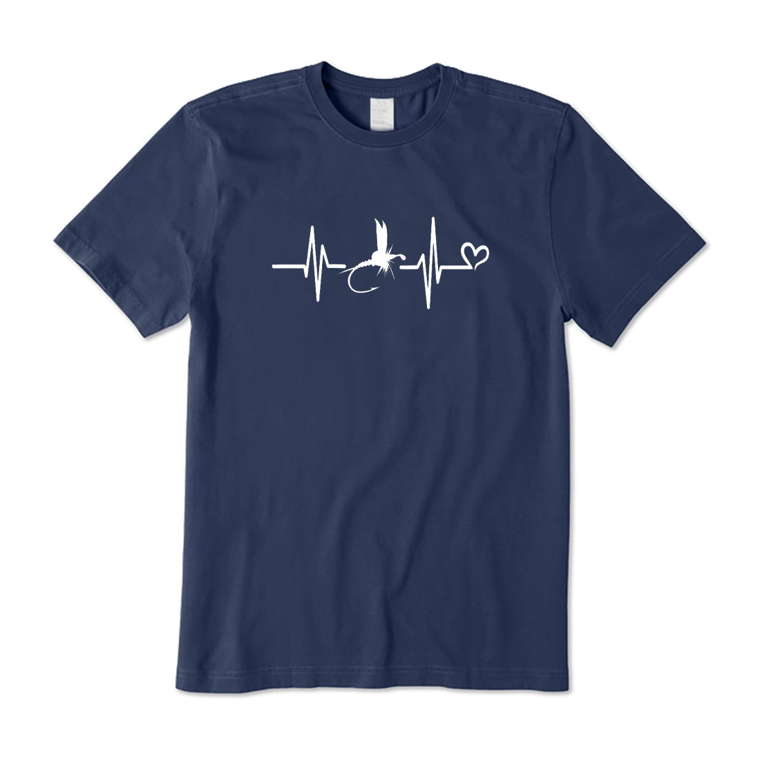 Fly Fishing Hook Heart Beat T-Shirt