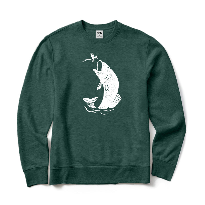 The Trout Hooked Crewneck Sweatshirt