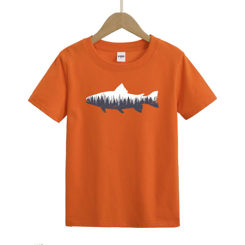 Fishing Forest Kids T-Shirt