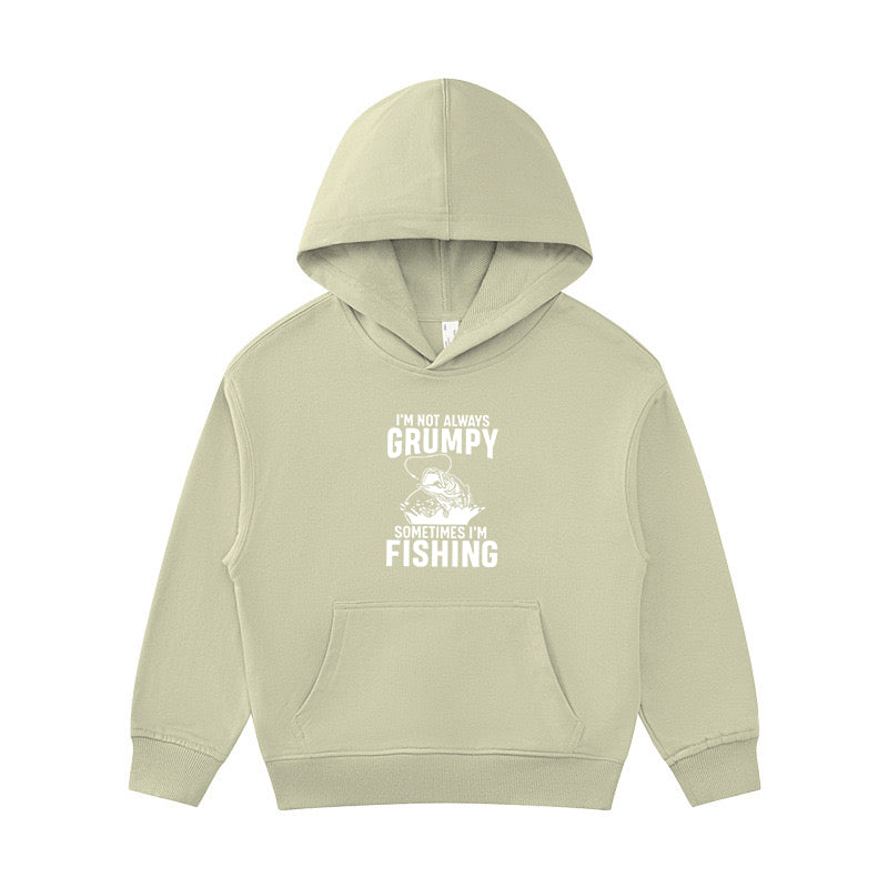 I'm Not Always Grumpy Sometimes I'm Fishing Kid's Hoodie