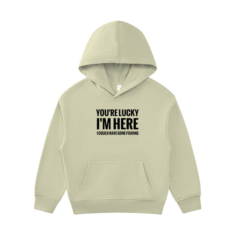 I Could Have Gone Fishing Kid's Hoodie