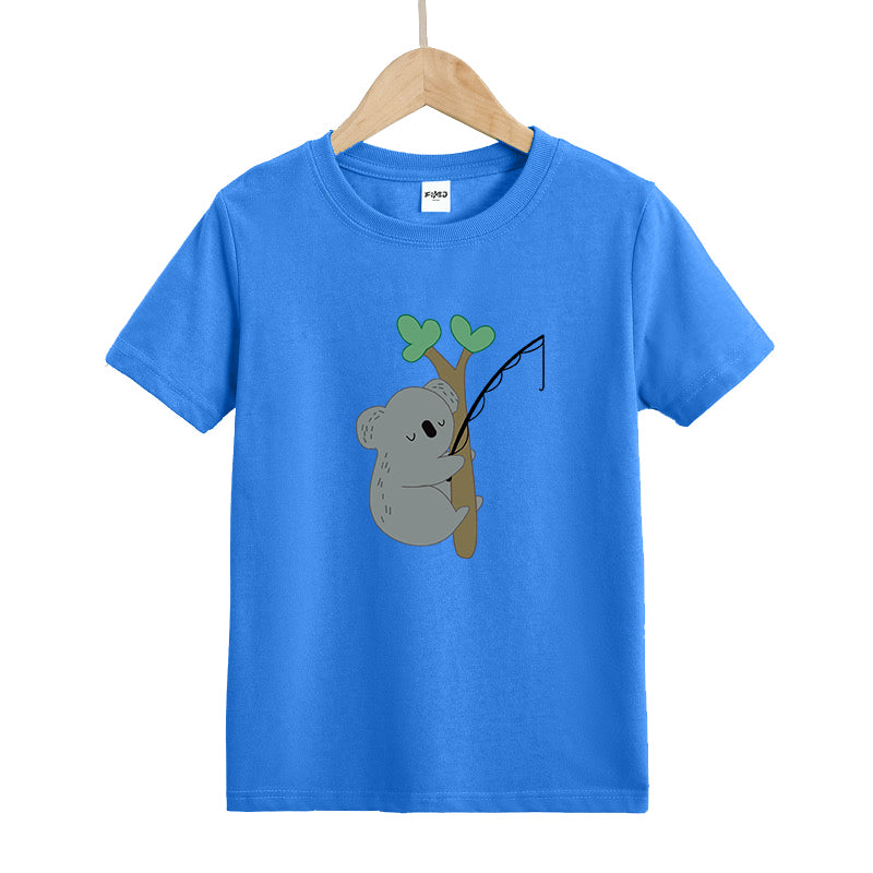 Koala Fishing Kid's T-Shirts