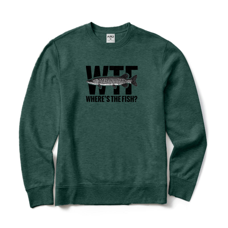 WTF Where's The Fish? Crewneck Sweatshirt