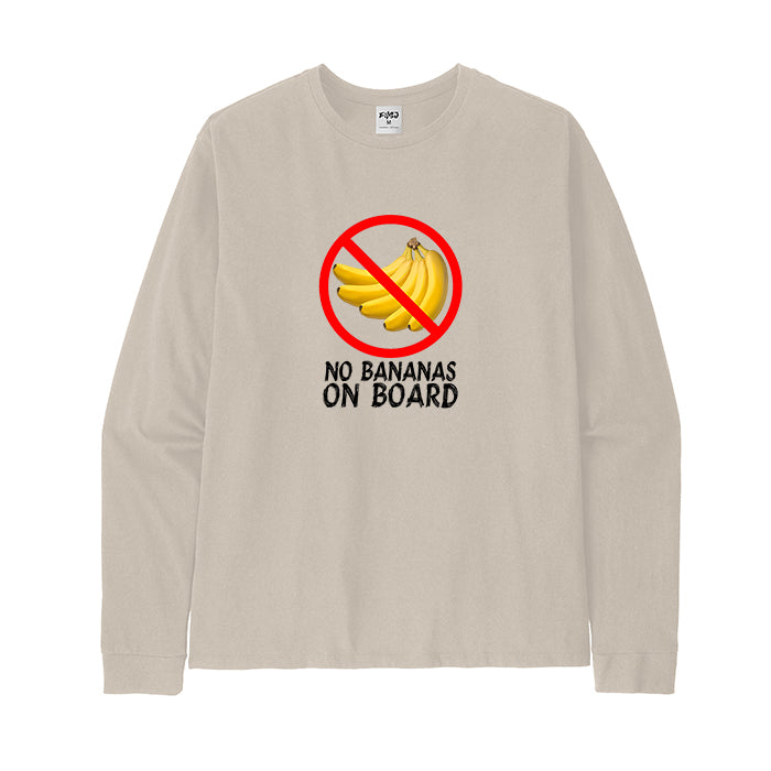 NO BANANA ON BOARD Long Sleeve T-Shirt