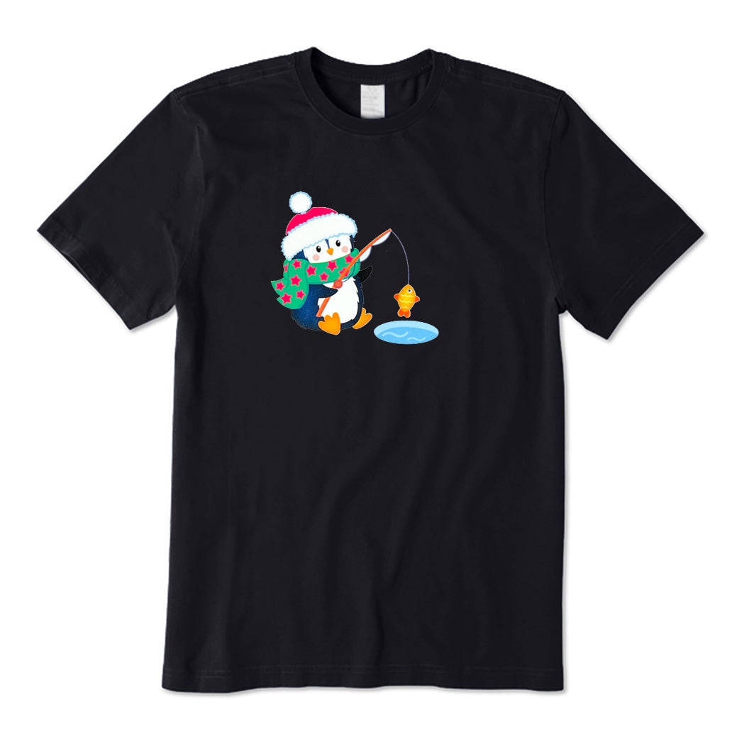 Penguin Fishing T-Shirt