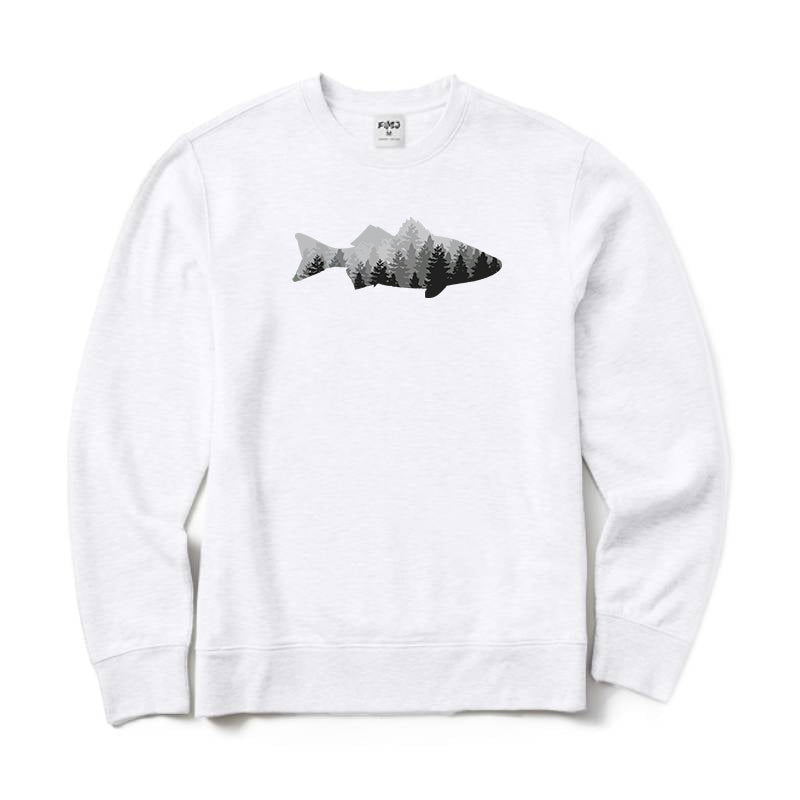 Fish and Forest Crewneck Sweatshirt