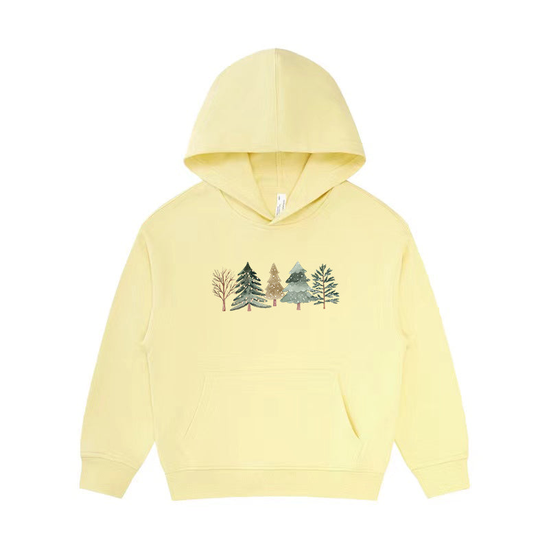 Merry and Bright Trees Kid's Hoodie