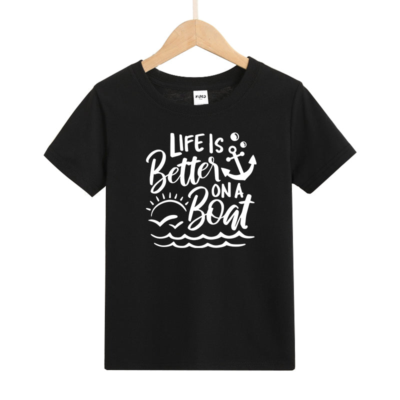 Life Is Better on A Boat Kids T-Shirt