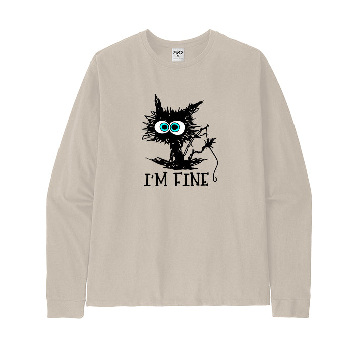 FISHING I'M FINE Long Sleeve T-Shirt