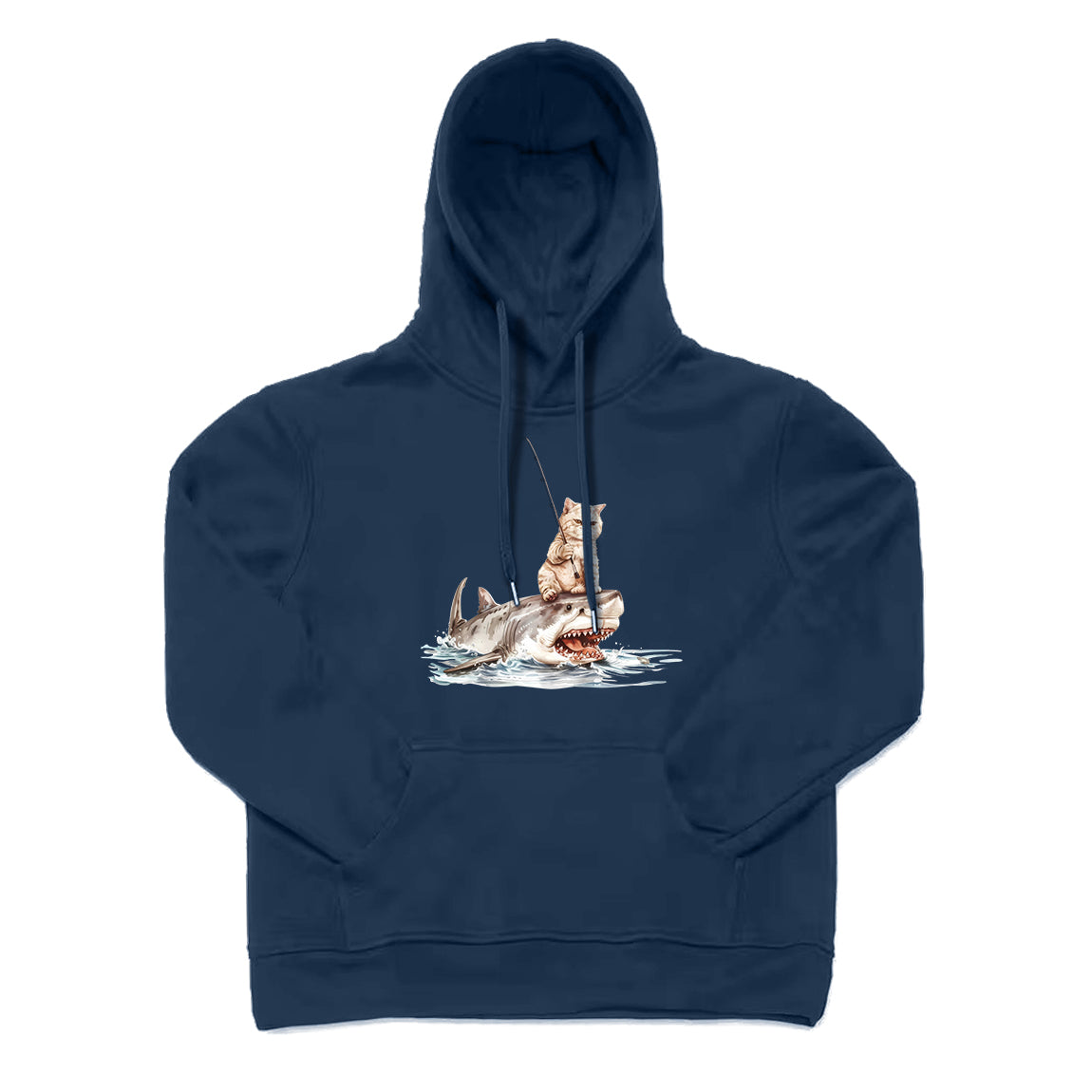 CAT FISHING ON SHARK Hoodie