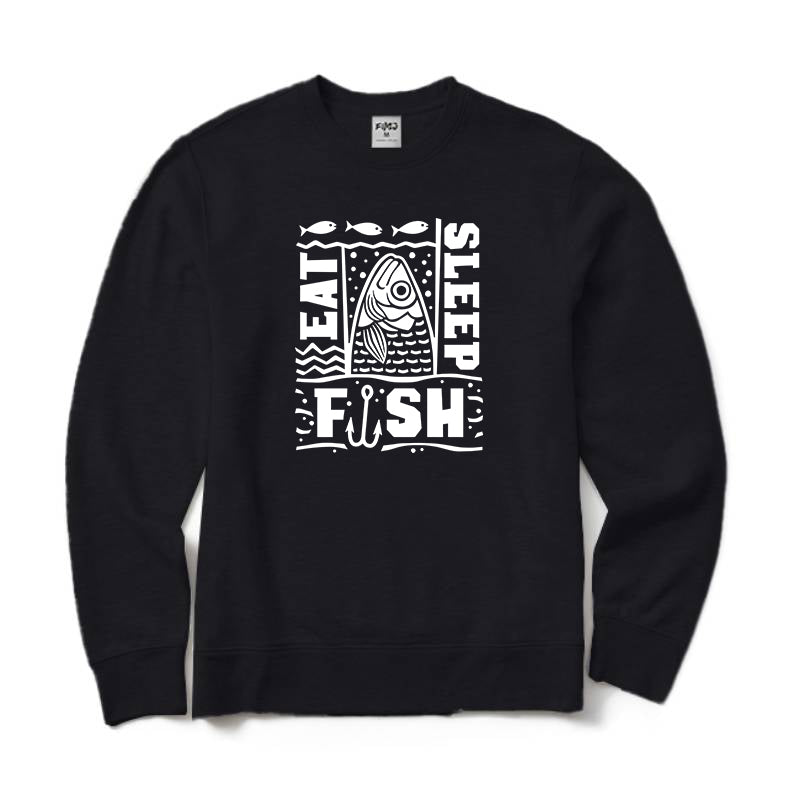 Eat Sleep Fish Crewneck Sweatshirt