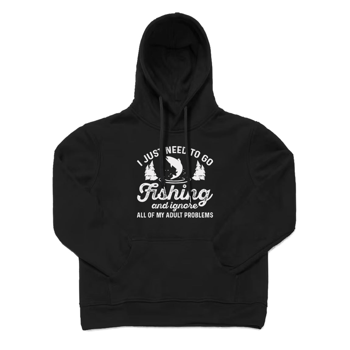 Fishing Adult Problems Hoodie