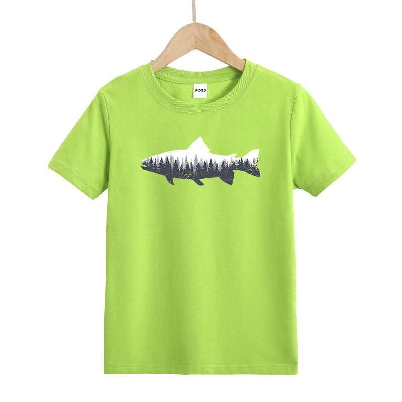 Fishing Forest Kids T-Shirt