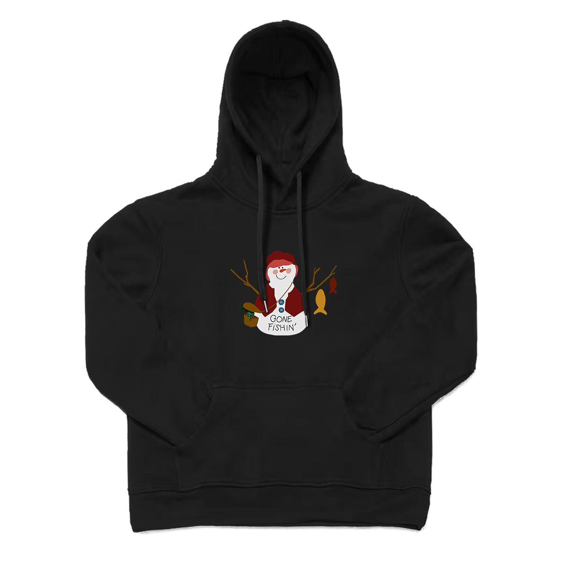 SNOWMAN GONE FISHING Hoodie