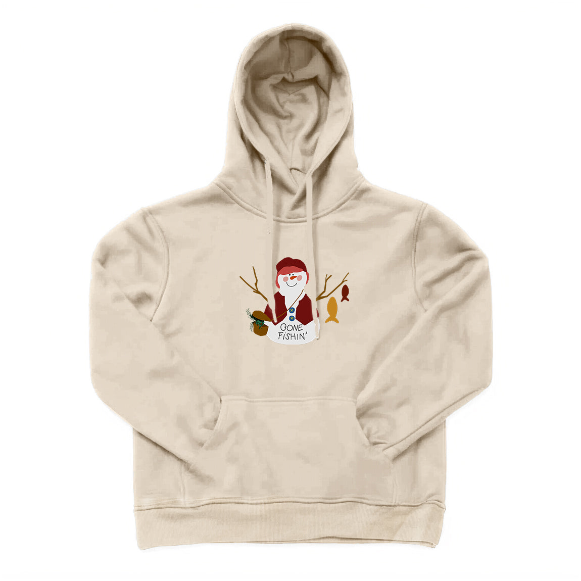 SNOWMAN GONE FISHING Hoodie