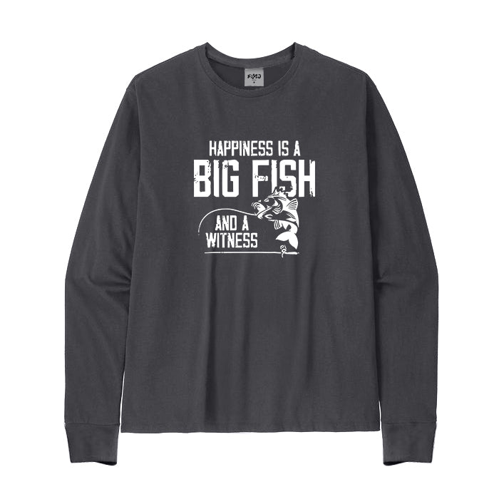 Happiness Is A Big Fish Long Sleeve T-Shirt