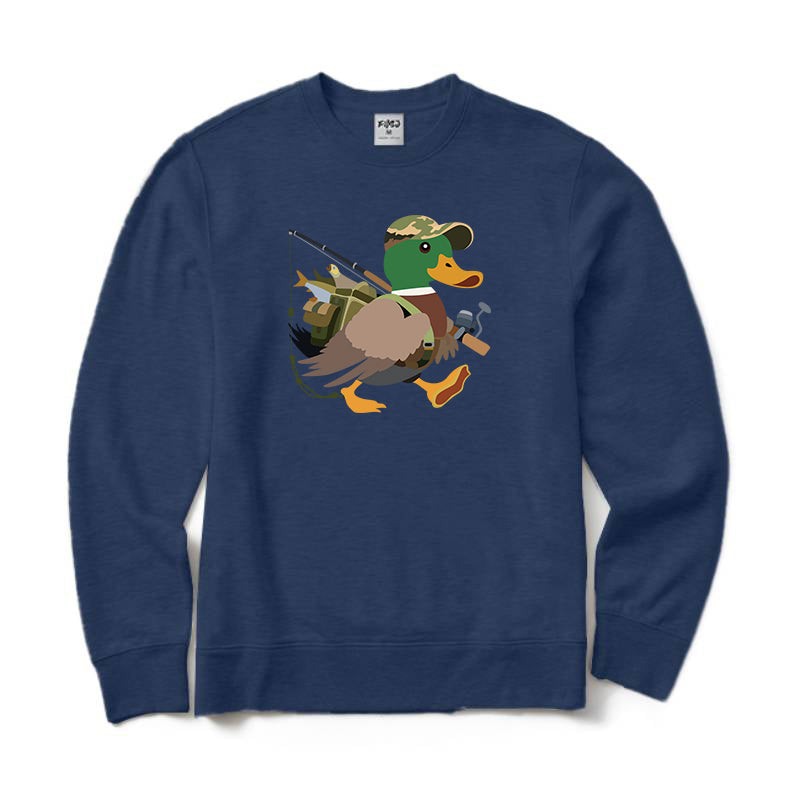 Duck Fishing Crewneck Sweatshirt