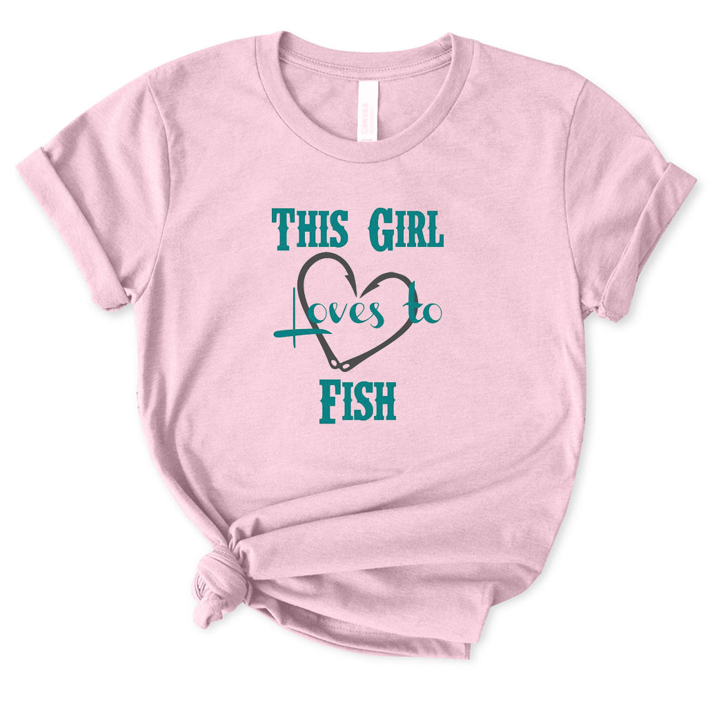 This Girl Loves To Fish T-Shirt for Women