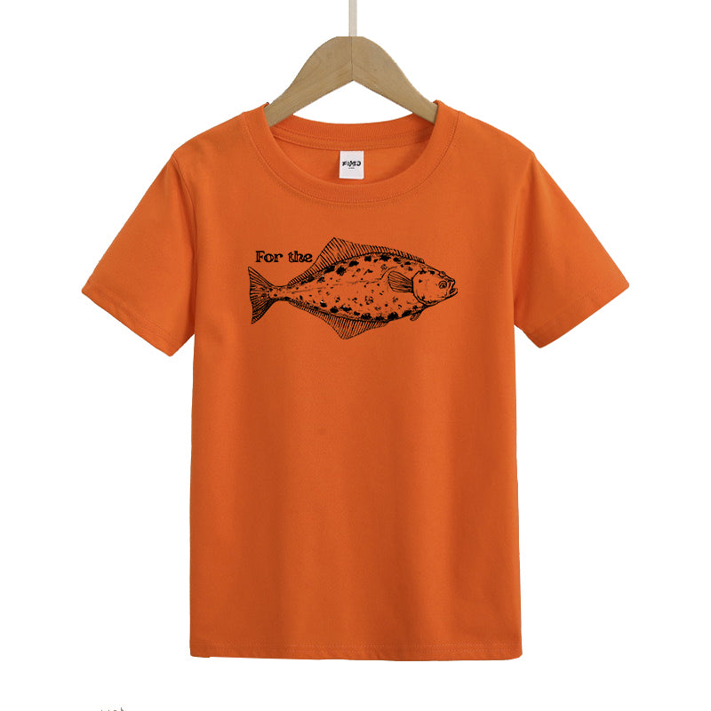 For The Halibut Fish Kids T-Shirt