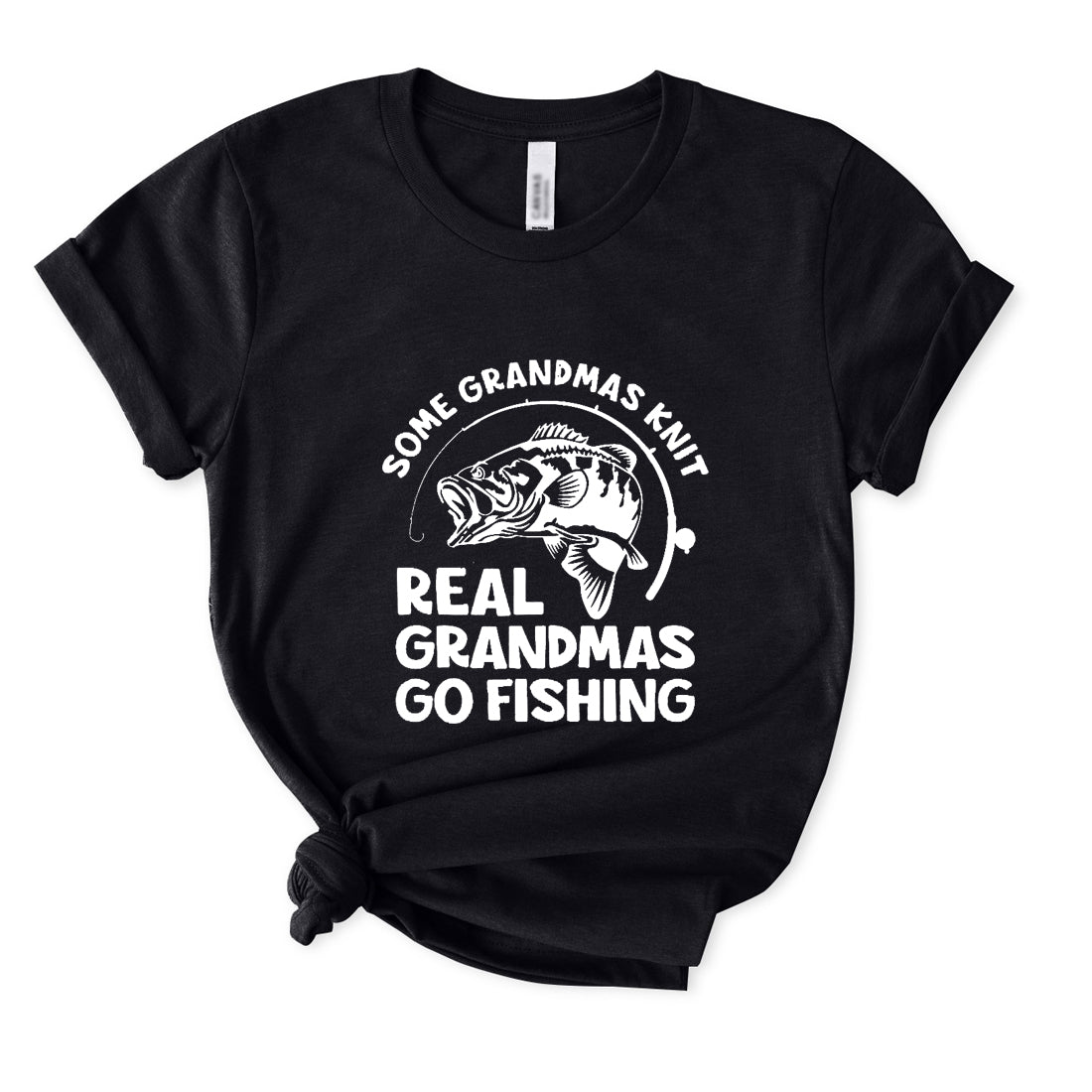 Real Grandmas Go Fishing T-Shirt for Women