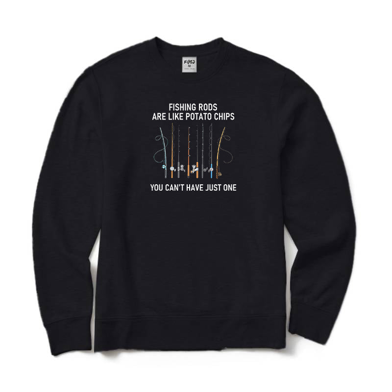 You Can't Have Just One Fishing Rod Crewneck Sweatshirt