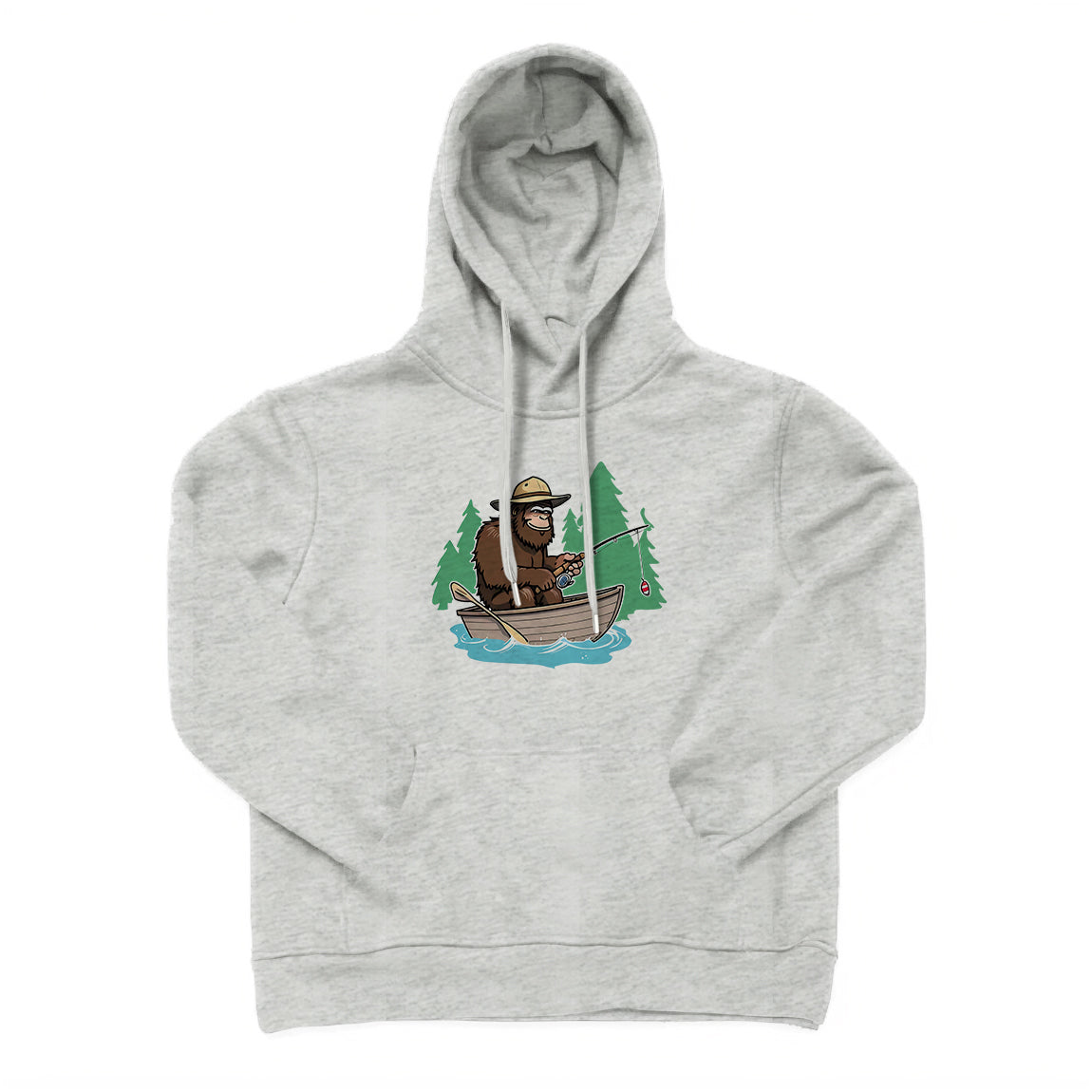 Bigfoot Fishing on The Boat Hoodie