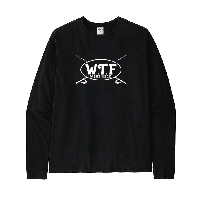 WTF Where's The Fish? Long Sleeve T-Shirt