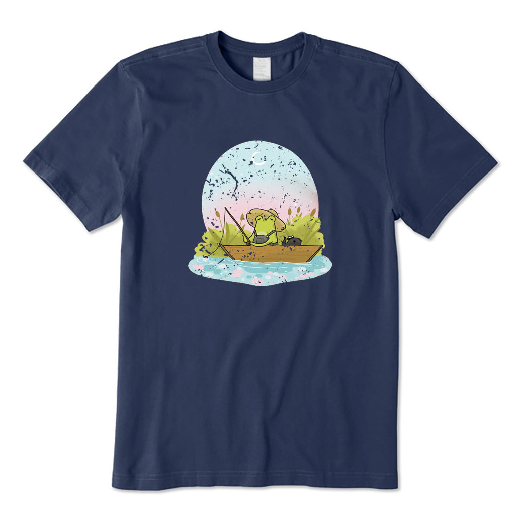 Frog Fishing on The Boat T-Shirt