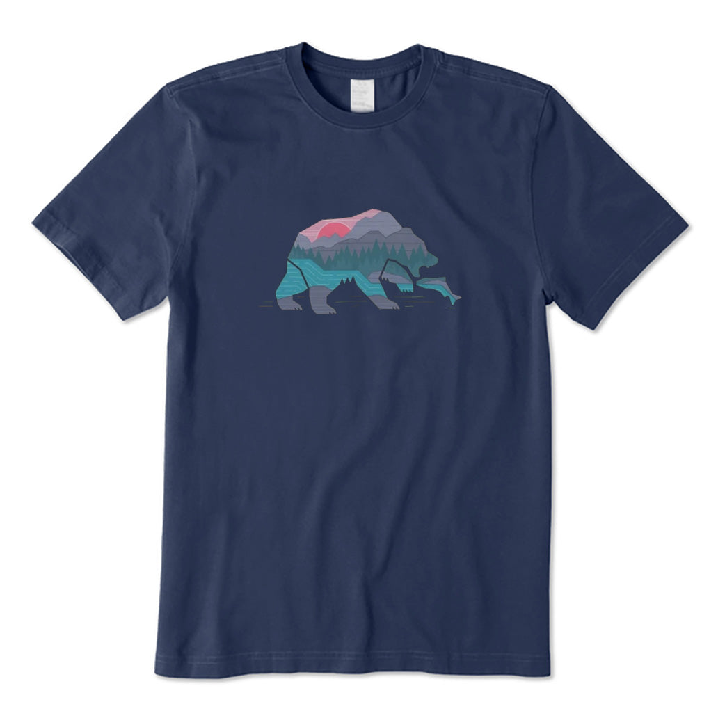 Bear Catching Fish T-Shirt