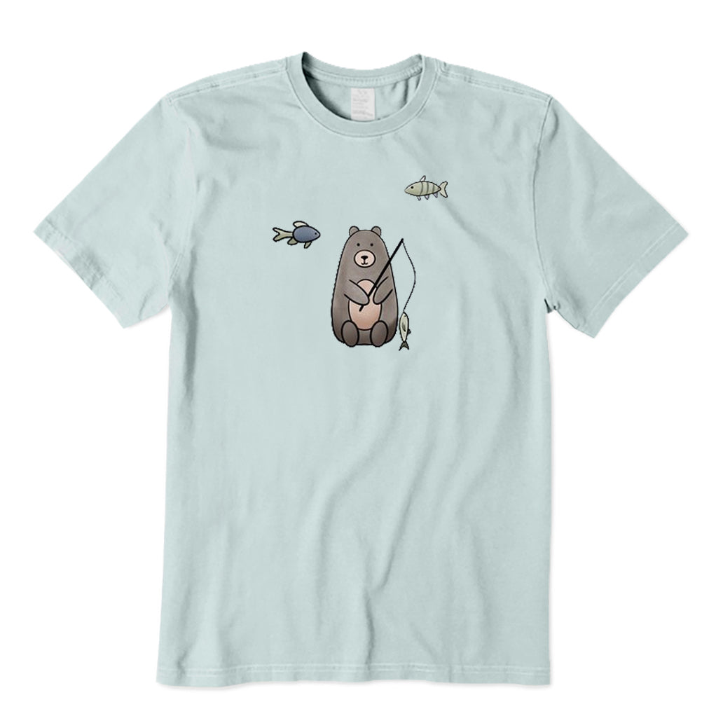 Cute Bear Fishing T-Shirt