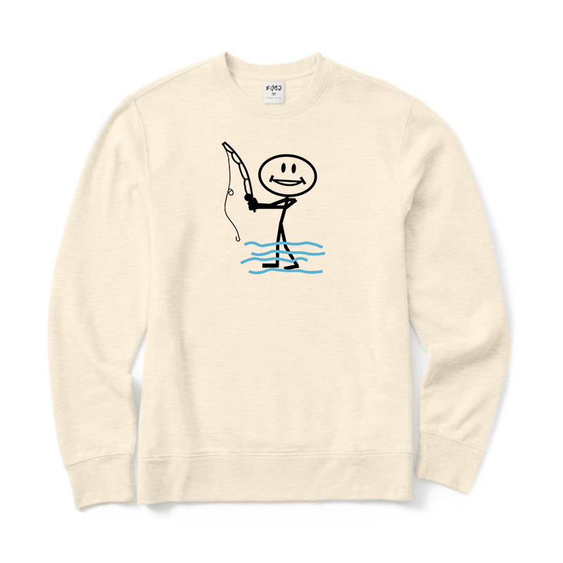 Happy Fishing Crewneck Sweatshirt