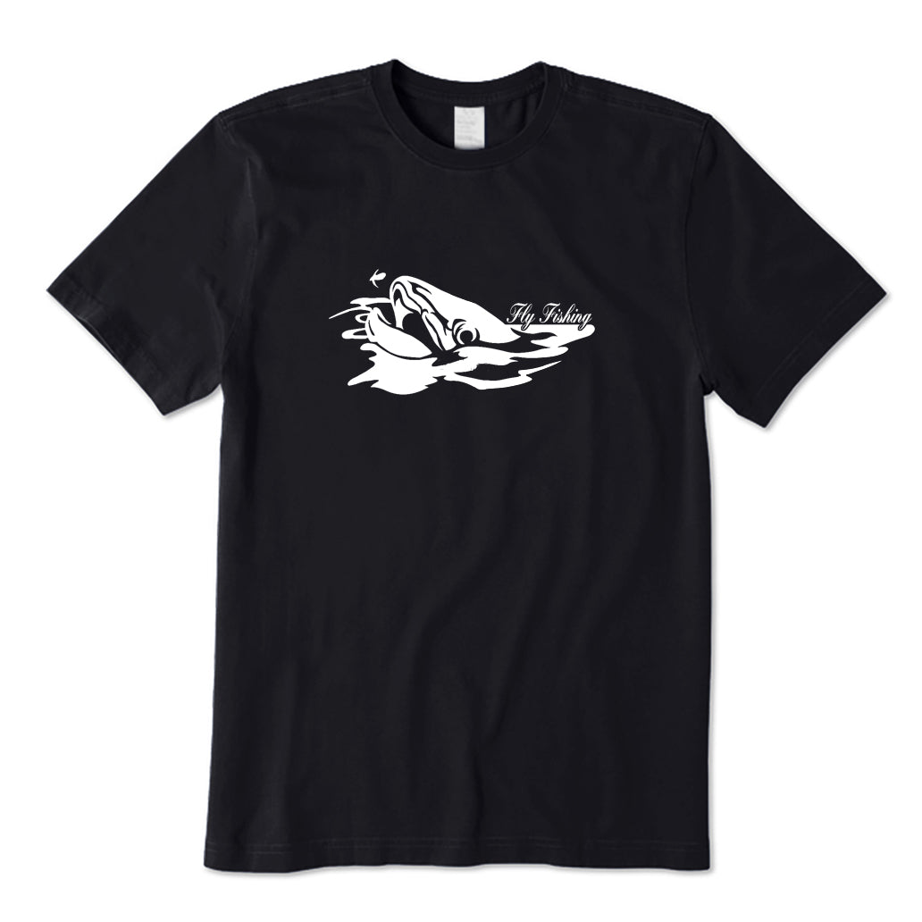 Fly Fishing Trout Jumps on Fly T-Shirt