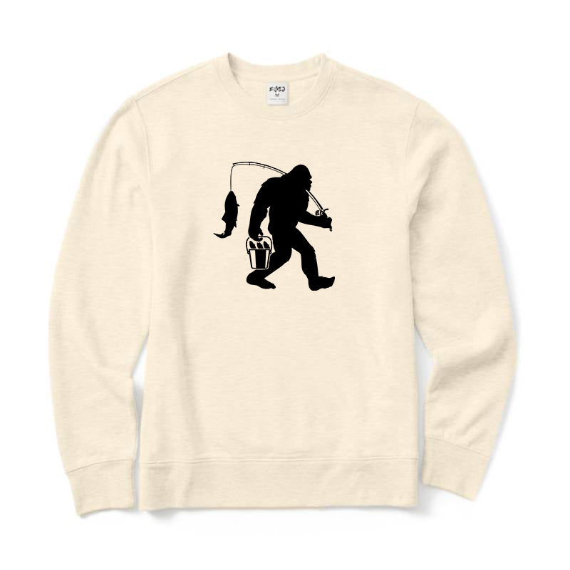 Bigfoot Fishing Crewneck Sweatshirt