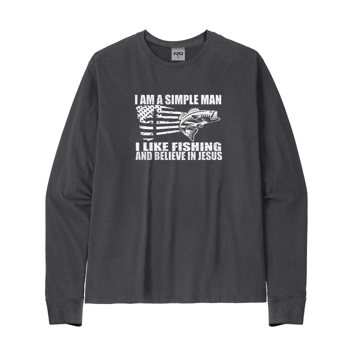 I Like Fishing and Believe in Jesus Things Long Sleeve T-Shirt