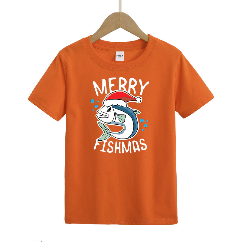 Merry Fishmas Kid's T-Shirts