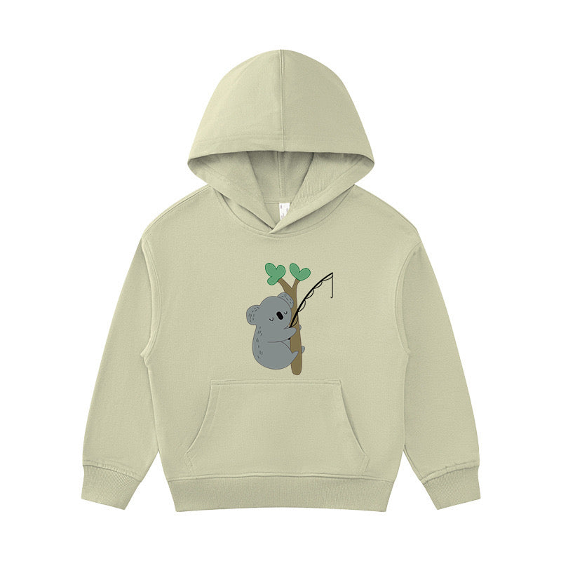 Koala Fishing Kid's Hoodie