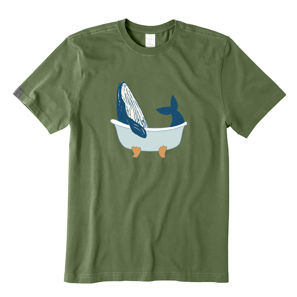 Whale in Bathtub T-Shirt