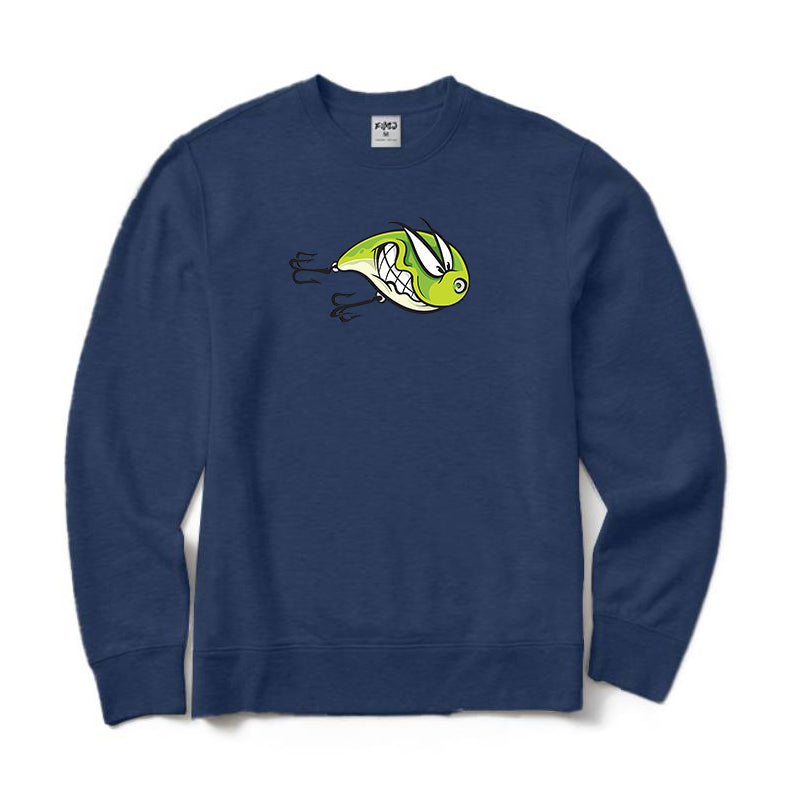 Angry Fishing Lure Crewneck Sweatshirt