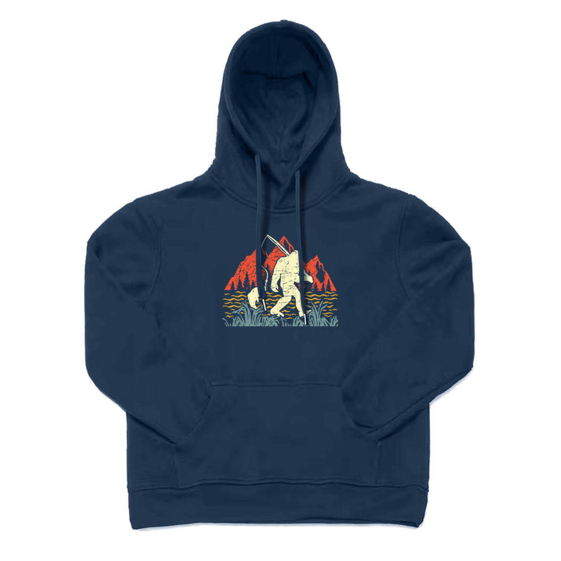 Sasquatch Go Fishing Hoodie