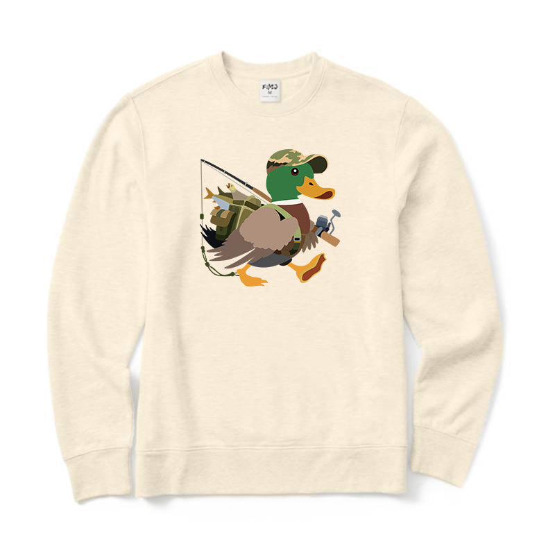 Duck Fishing Crewneck Sweatshirt