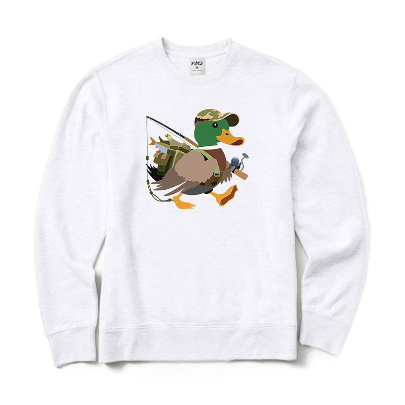 Duck Fishing Crewneck Sweatshirt