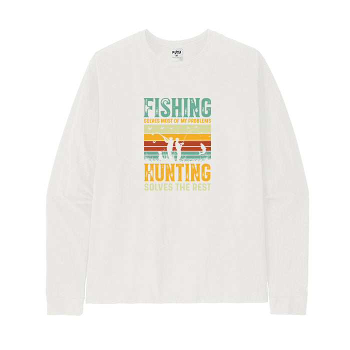 Fishing Hunting Solves The Rest Long Sleeve T-Shirt