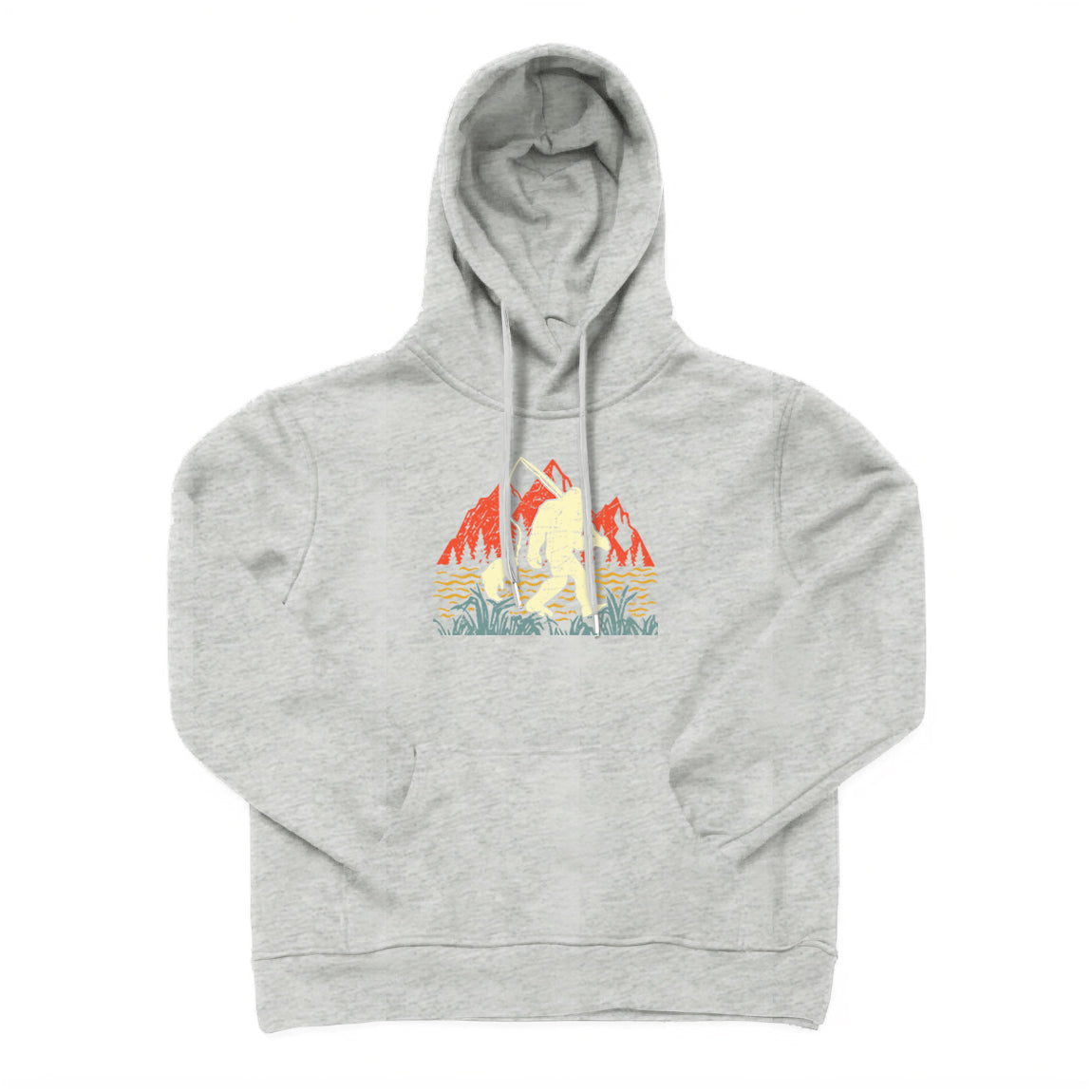 Sasquatch Go Fishing Hoodie