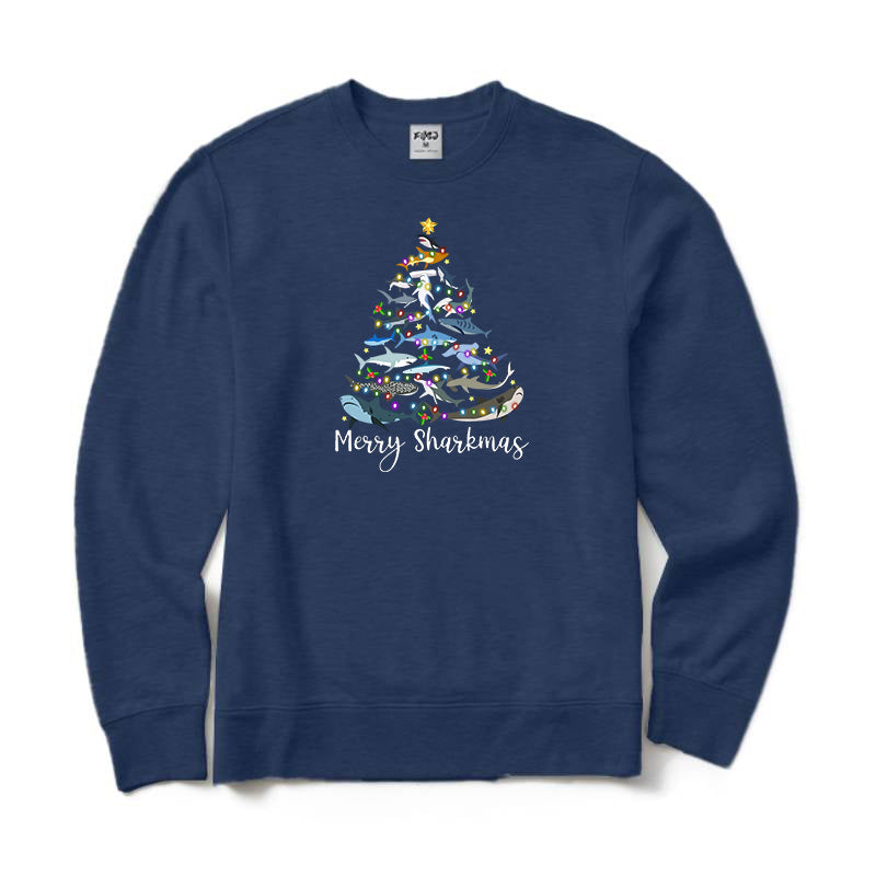 Merry Sharkmas Crewneck Sweatshirt