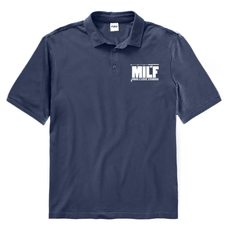 MILF Man I Love Fishing Polo Shirt