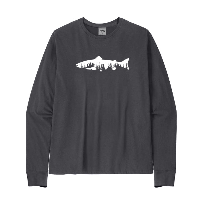 Trout Mountain Tree long Sleeve T-Shirt