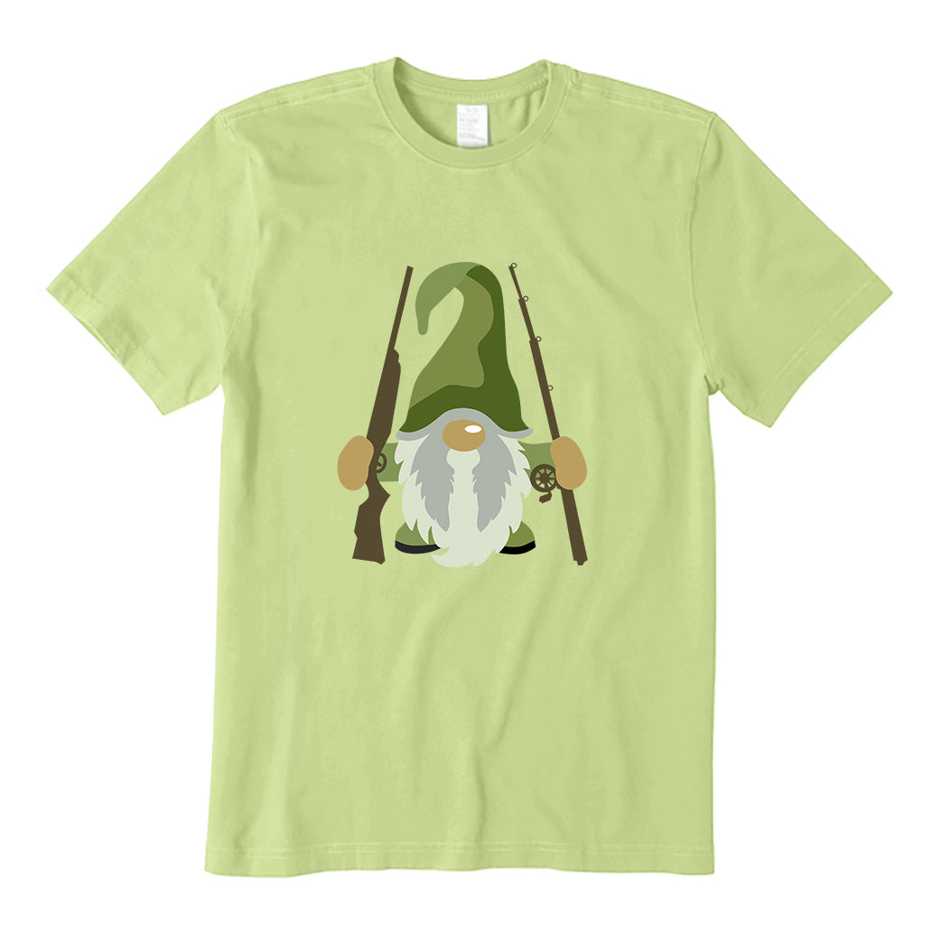 Fishing and Hunting Gnome T-Shirt